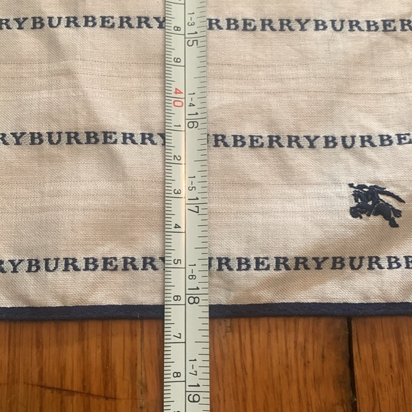 NWT Burberry scarf (navy & white) - Picture 10 of 10
